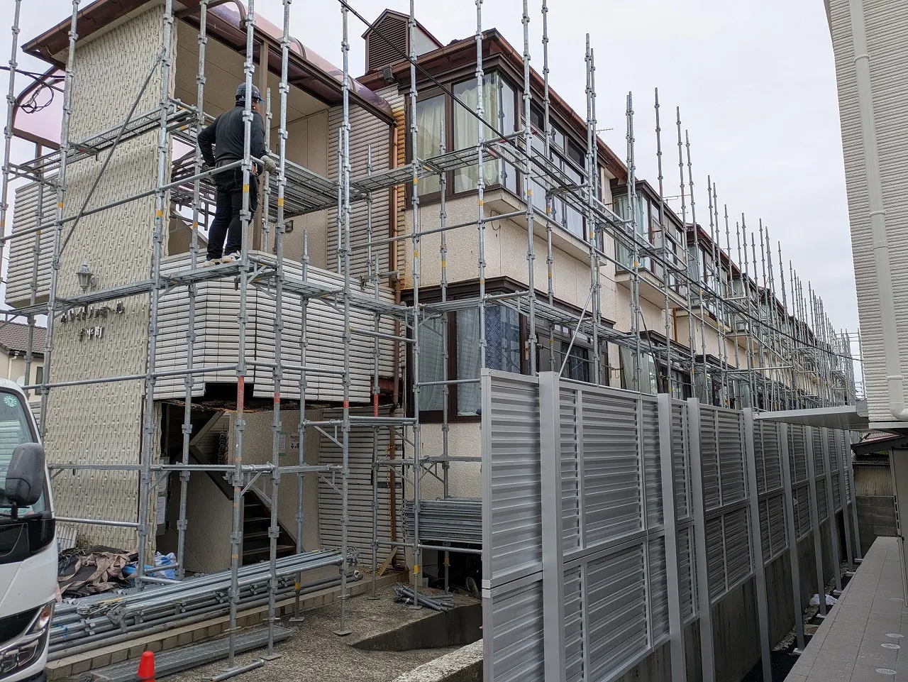 外部足場設置