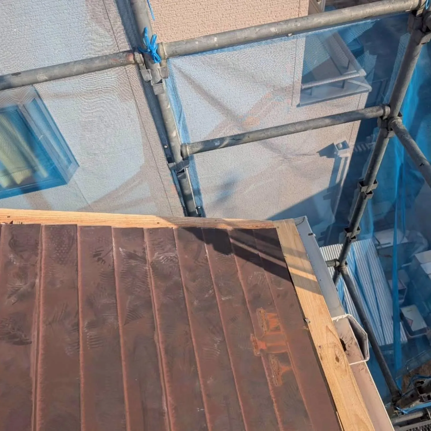 金属屋根改修工事