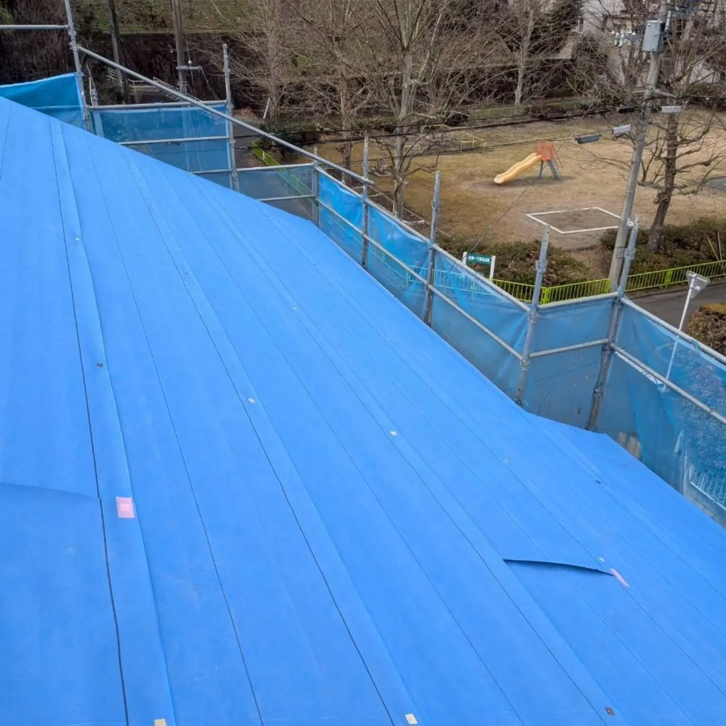 金属屋根改修工事