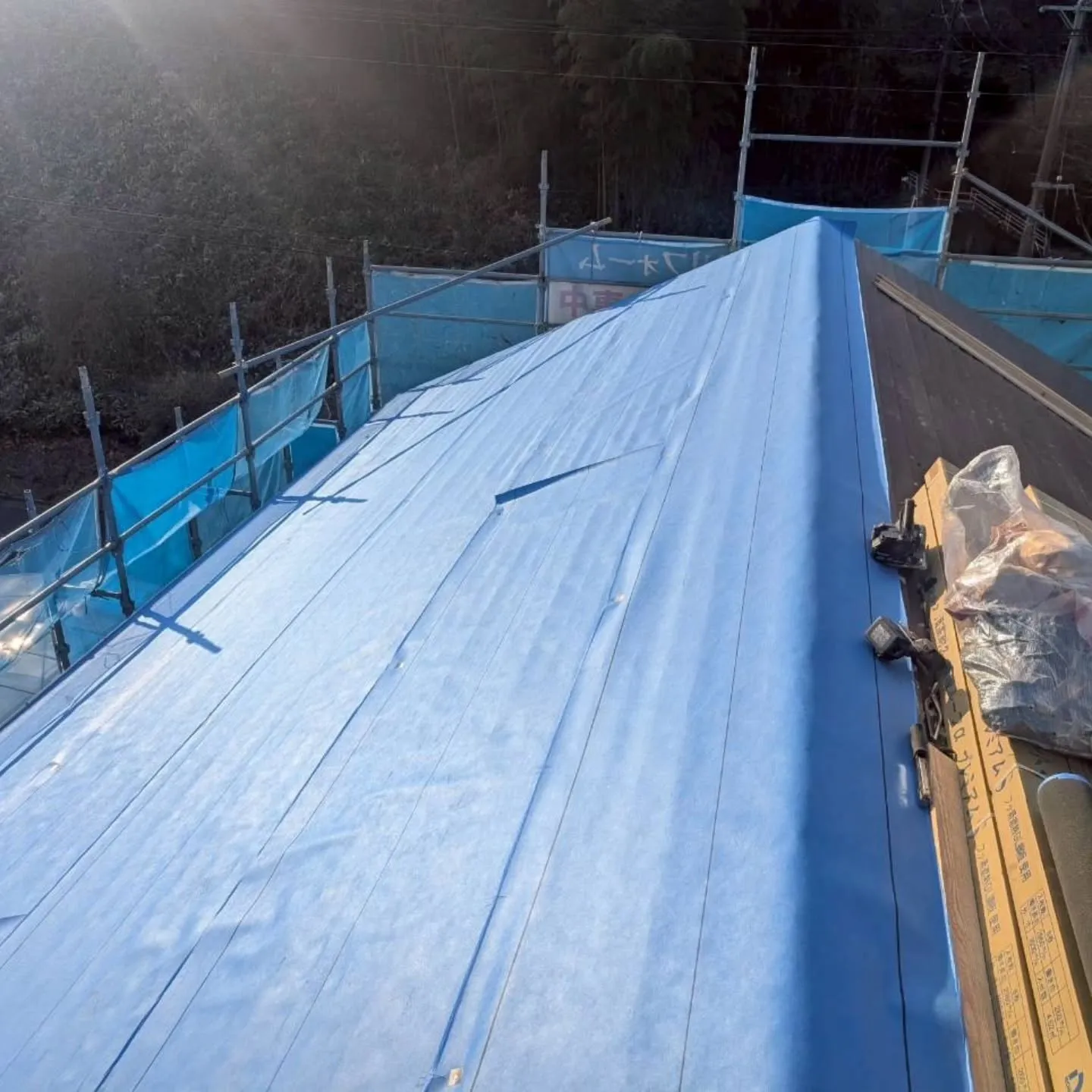 金属屋根改修工事