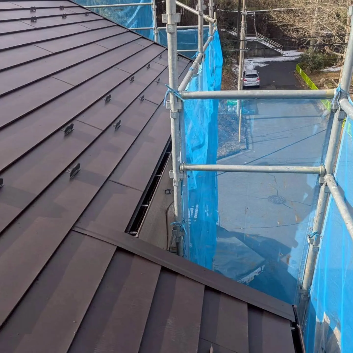 金属屋根改修工事