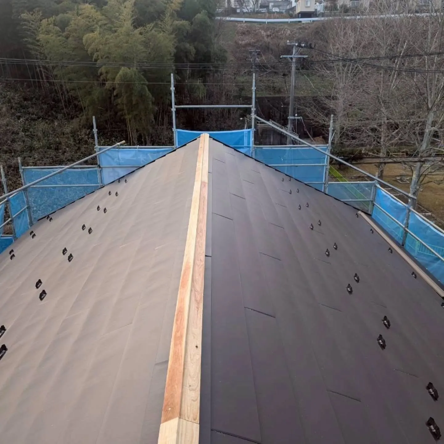 金属屋根改修工事