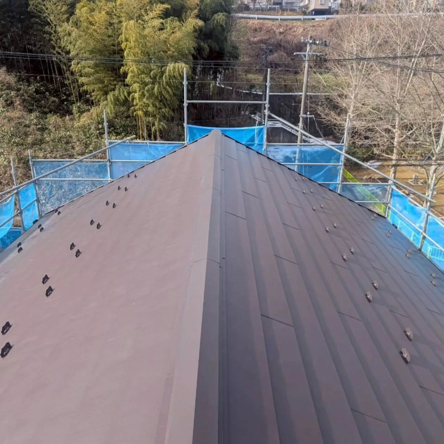 金属屋根改修工事